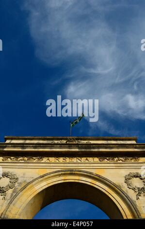 Francia Arsenal de Rochefort archway porta d'ingresso Foto Stock