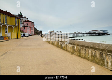 Cromer Passeggiata Lungomare Norfolk Regno Unito Foto Stock