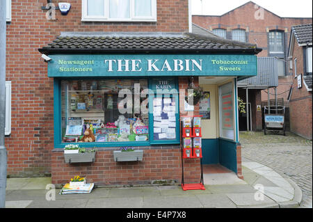 Il Kabin sul set di Coronation Street presso la ITV Granada Studios, Quay Street, Manchester, Regno Unito Foto Stock