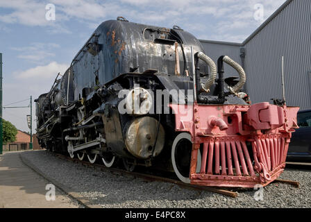 Vecchio Garratt locomotiva a vapore a Summerlee, Museo di scozzese vita industriale. Foto Stock