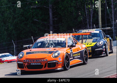 Toronto, può., 12 lug 2014 - La Mobil 1 SportsCar Grand Prix è in corso al Canadian Tire Motorsport Park in Bowmanville, a est di Toronto. Foto Stock