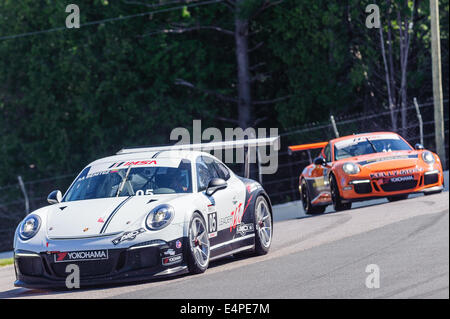 Toronto, può., 12 lug 2014 - La Mobil 1 SportsCar Grand Prix è in corso al Canadian Tire Motorsport Park in Bowmanville, a est di Toronto. Foto Stock