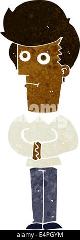 Cartoon uomo staring Illustrazione Vettoriale