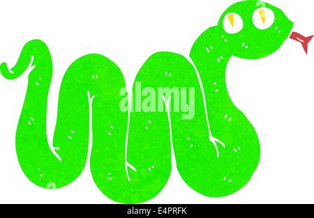 Funny cartoon snake Illustrazione Vettoriale