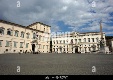 Italia, Roma, Palazzo del Quirinale e Palazzo della consulta (Corte Costituzionale, Corte costituzionale) Foto Stock