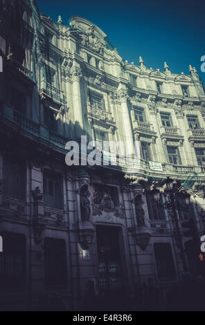 Costruire sulle riforme, immagine della città di Madrid, la sua architettura caratteristica Foto Stock