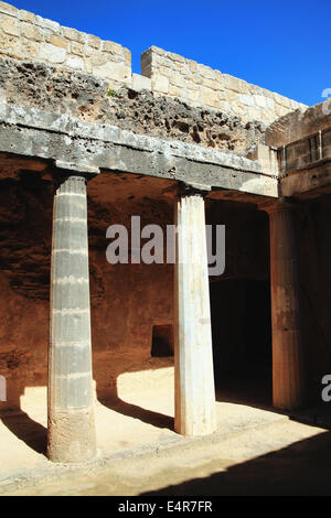 Tombe dei Re, Paphos, Cipro sono un IV secolo A.C. necropoli, di camere funerarie del romano periodo ellenico Foto Stock