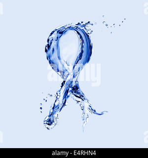 Blue Ribbon per bambino abuso consapevolezza Foto Stock