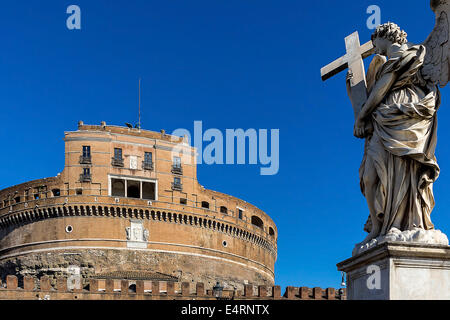 Italia, Roma, Castel Sant'Angelo di Castel Sant' Angelo, Italien, Rom,Engelsburg (Castel Sant' Angelo) Foto Stock