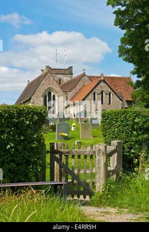 Selborne Chiesa, Hampshire, Inghilterra, Regno Unito Foto Stock