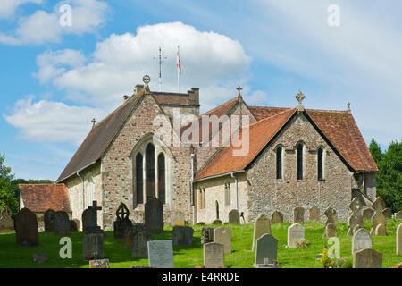Selborne Chiesa, Hampshire, Inghilterra, Regno Unito Foto Stock