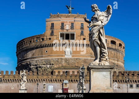 Italia, Roma, Castel Sant'Angelo, Italien, Rom Engelsburg Foto Stock