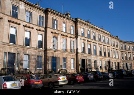 Aree del centro della città di Glasgow in estate Foto Stock