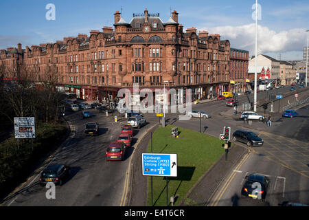 Aree del centro della città di Glasgow in estate Foto Stock