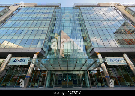 The Royal Bank of Scotland RBS è un edificio situato nella Spinningfields in Manchester. Foto Stock