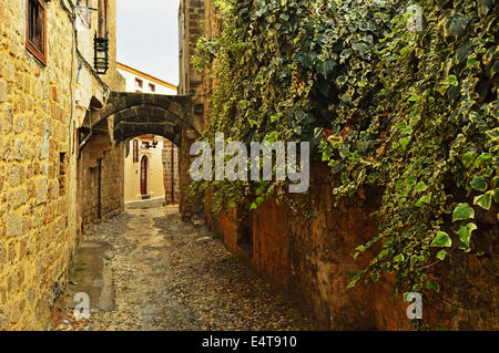 Scena dalla Città Vecchia Città di Rodi, rodi, Dodecanneso, Mar Egeo, Grecia, Europa Foto Stock