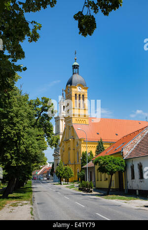 Slovacca di vigna vecchia città modra ai piedi dei Piccoli Carpazi Foto Stock