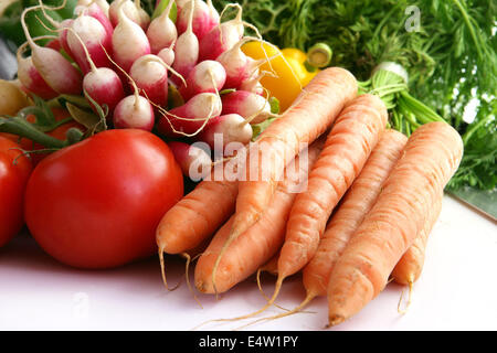 Selezione di verdure Foto Stock