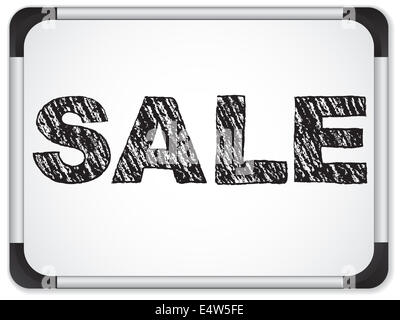 Vendita scritta sulla lavagna con gesso. Foto Stock