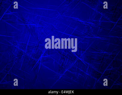 Graffiato blu scuro dello sfondo Grunge Foto Stock