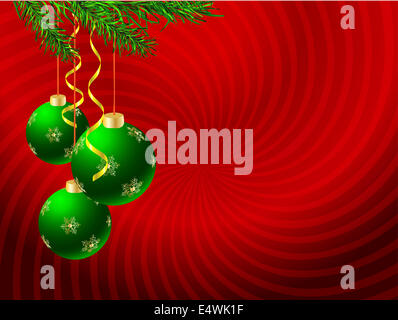 Natale e Anno Nuovo sfondo Foto Stock