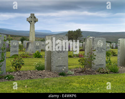 Dh Lyness cimitero navale HOY ORKNEY GUERRA MONDIALE 1 uk Cimitero Cimitero Cimitero militare della marina militare Foto Stock