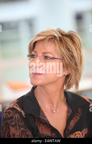 Bionda di mezza età lavoratore Foto Stock