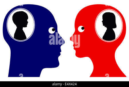 Il bambino interiore Foto Stock