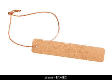 Tag etichetta isolato Foto Stock