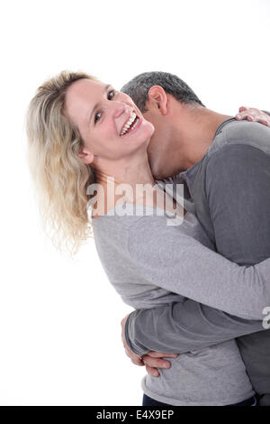 coppie che ridono Foto Stock