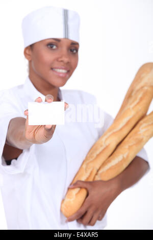 Baker pane di contenimento Foto Stock