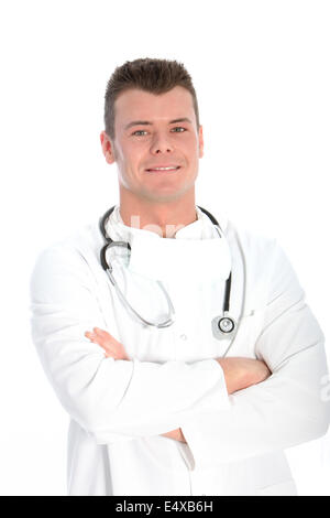 Fiducioso medico maschio Foto Stock