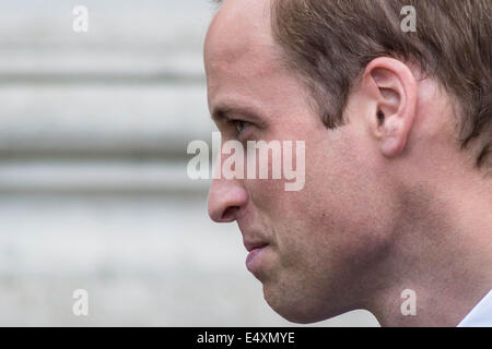 Londra, Regno Unito. 17 Luglio, 2014. Il Duca di Cambridge visite Imperial War Museum London Credit: Guy Corbishley/Alamy Live News Foto Stock