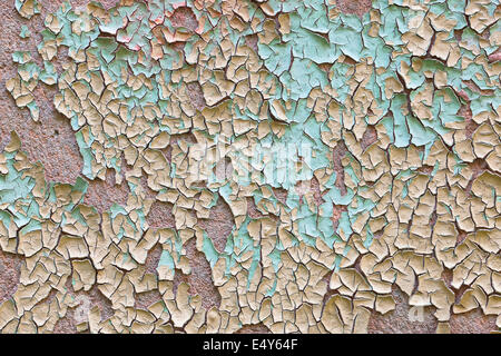 Peeling astratta sfondo di vernice Foto Stock