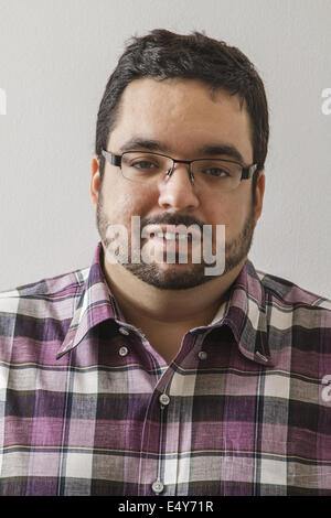 Uomo di peso eccessivo Foto Stock