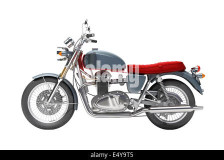 Classic motociclo isolato Foto Stock