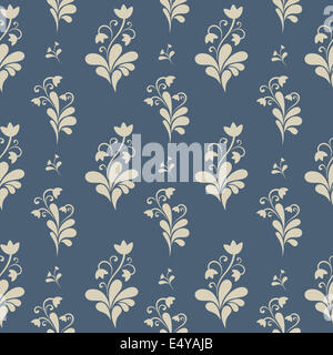 Ornati floreali seamless pattern. Foto Stock