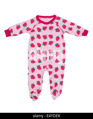 Abbigliamento per Neonati con pattern di fragola Foto Stock