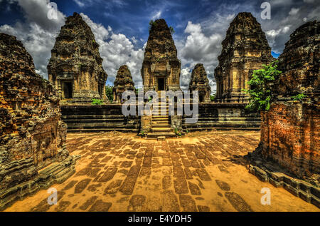 East Mebon, Cambogia Siem Reap, Angkor Wat Foto Stock