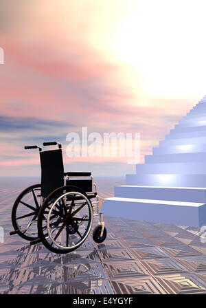 Accesso vietato - 3D render Foto Stock