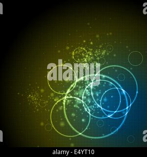 Vibrant abstract background tecnico Foto Stock