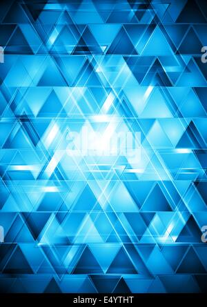 Vibrant Blue abstract tech design Foto Stock