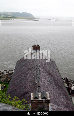 Il Boat House, Laugharne Carmarthenshire. Dove Dylan Thomas visse con sua moglie Caitlin, e i loro figli. Foto Stock