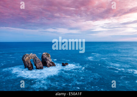 Arco di roccia di sunrise Foto Stock