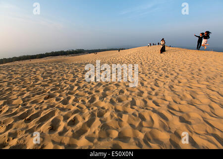 Pilat o la duna del Pyla La Teste de Buch Baia Arcachon Aquitaine Francia Foto Stock