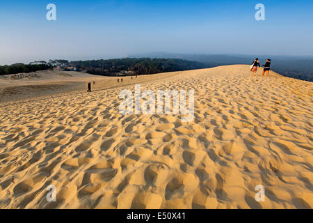 Pilat o la duna del Pyla La Teste de Buch Baia Arcachon Aquitaine Francia Foto Stock