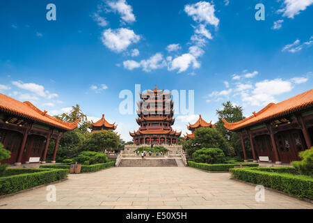 Il cinese wuhan Yellow Crane Tower Foto Stock
