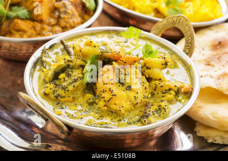 Indiano curry di gamberi Foto Stock