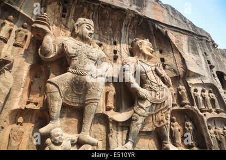 Le Grotte di Longmen statua del Buddha Foto Stock