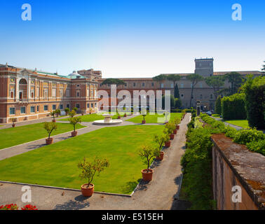 Vista sul Museo del Vaticano a Roma, Italia Foto Stock